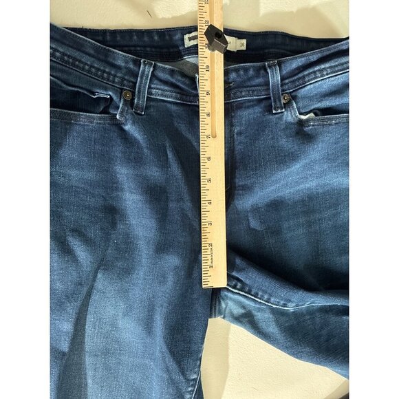 Levis 529 Jeans Womens Size 16 Curvy Bootcut Mid-Rise Stretch Dark Blue - Picture 3 of 11